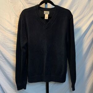 L.L. Bean Men's Deep Blue V-Neck Sweater (BIN1)